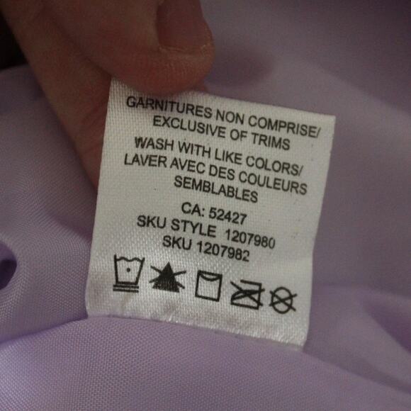 Bella and Birdie Quilted Daisy Print Purple Neon Barn Jacket Coat XL - Picture 8 of 8